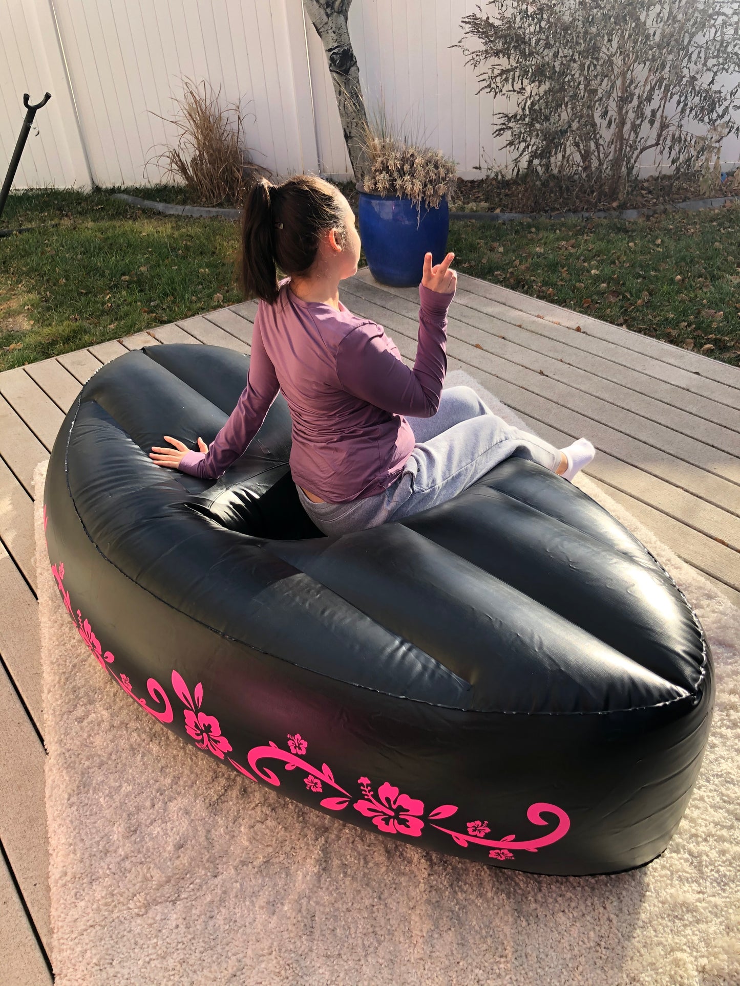 Inflatable Bbl mattress (oval) with more support